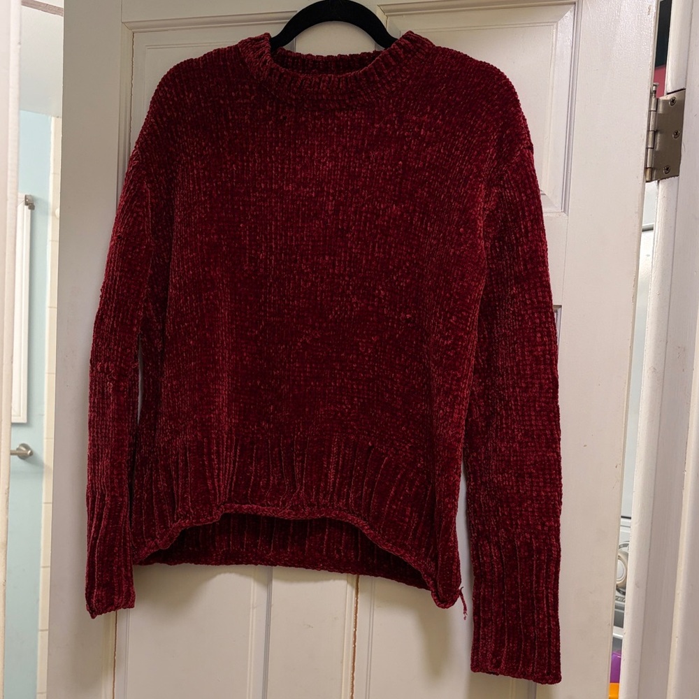 Aeropostale Burgundy Crew Neck Sweater